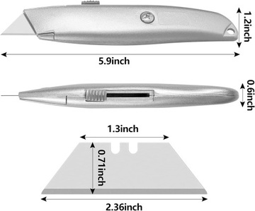 Сверхмощный резак для коробок с выдвижным лезвием.