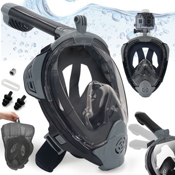 MASKA DO NURKOWANIA I SNORKELINGU SKŁADANA pełnotwarzowa do wody L/XL PRO