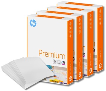 4x Papier Ksero A4 Biurowy Biały Ryza Papieru 4x500 ark 80G HP Premium