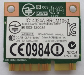 КАРТА WIFI 086RR6 для Dell