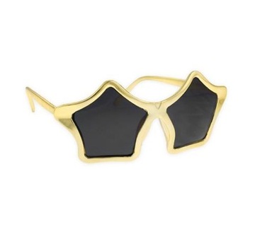 OKULARY GWIAZDY GWIAZDA ZŁOTE IMPREZA