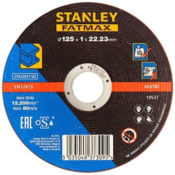 STANLEY Tarcza do cięcia metalu 125 x 22.2mm STA32637