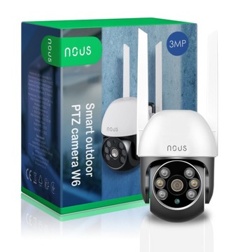 KAMERA ZEWNĘTRZNA OBROTOWA IP WIFI Full HD 3mp W6