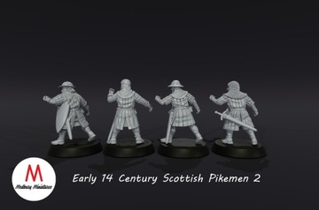 Шотландские пикинеры XIV века 2 шотландских пикинёра