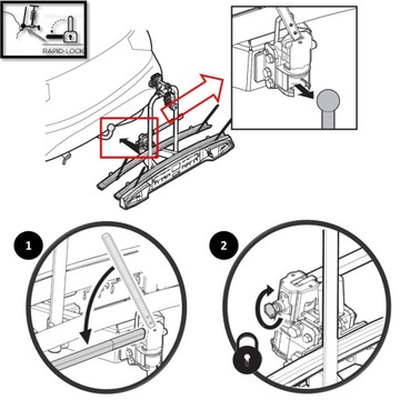 MENABO MERAK 2 RAPID КРЮК ДЛЯ 2 ВЕЛОСИПЕДОВ 7/13
