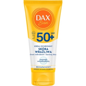Dax Sun Krem ochronny do twarzy dla skóry wrażliwej SPF 50