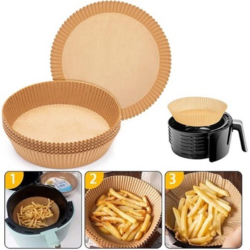 100X Papier Frytkownicy Powietrznej Mata Papierowa