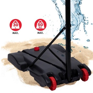 Баскетбольный набор DUNLOP, щит, обруч, подставка, корзина, регулируемая, 165-205 см