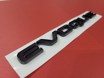 Эмблема EVOQUE Черная глянцевая