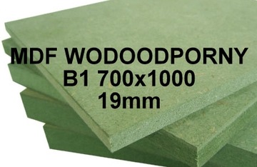 PŁYTA MDF WODOODPORNA ZIELONA 19mm B1 700x1000x19