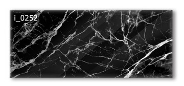 Panel szklany hartowany 120X50 MARMUR CZARNY do kuchni
