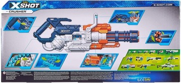 ВИНТОВКА X-SHOT CRUSHER MINIGUN + 30 ДРОТО NERF
