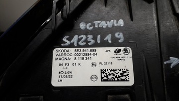 SKODA OCTAVIA 4 IV ГАЛОГЕН ЛЕВЫЙ СВЕТОДИОД 5E3941699