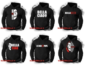 Bluza MĘSKA z kapturem DOM Z PAPIERU BELLA CIAO