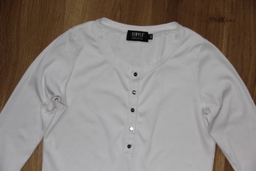 SIMPLE biała bluzka koszula 34 xs s bizuu