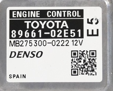 JEDNOTKA TOYOTA AURIS 8966102E51 MB2753000221