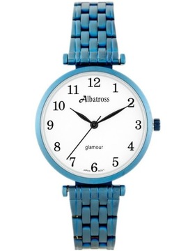 Albatross ZEGAREK DAMSKI ALBATROSS Glamour ABBB97 (za537d) blue/white