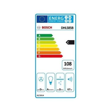 BOSCH DHL585B обычная вытяжка 52 см 650 м3/