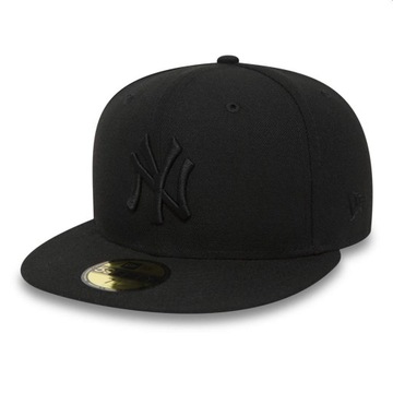 Czapka z daszkiem 7 3/4 New Era Basic NY 59Fifty Czarna BB fullcap