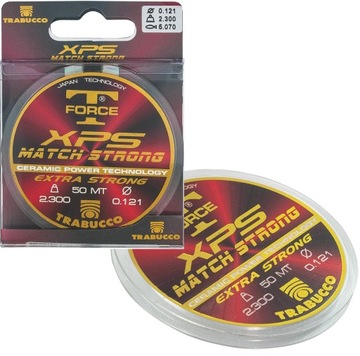 ŻYŁKA DO ZESTAWÓW I PRZYPONÓW TRABUCCO XPS MATCH STRONG 0,121 MM 50 M