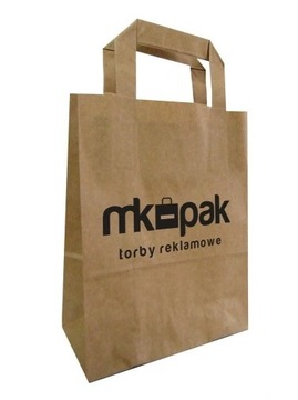 TORBA PAPIEROWA Z NADRUKIEM LOGO 26x14x30 200 SZT