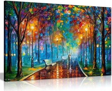 Klimat mgy, Leonid Afremov, pótno z wydrukowanym o
