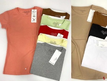 Гладкая блузка ПРЕМИУМ, приятная эластичная хлопковая футболка ПОЛЬША бренда LaTynka