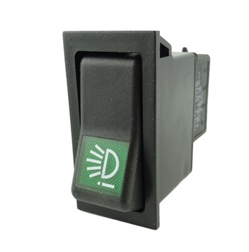 Off-On włącznik klawiszowy 2-pin halogenów dachowych, szperaczy wym 22x44mm