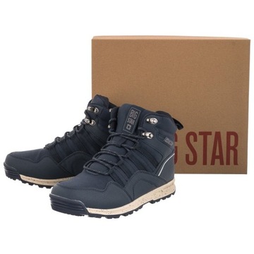 Buty Zimowe Trekkingi Big Star Granatowe KK274611