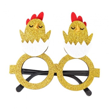 Пасхальные очки Креативные очки для животных Костюмные аксессуары Вечеринка Красный цыпленок