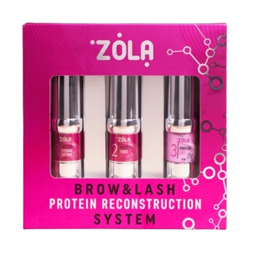 Zestaw do laminowania Brow&Lash Protein Reconstruction System ZOLA