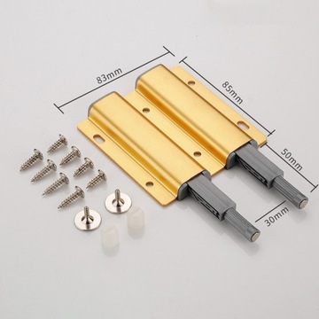 1Pc Twodoor zatrzaski do szafek Push To Open bufo
