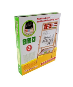 Большая МАГНИТНАЯ ДВУХСТОРОННЯЯ ДОСКА ДЛЯ ДЕТЕЙ ABACCAB В ПОДАРОК