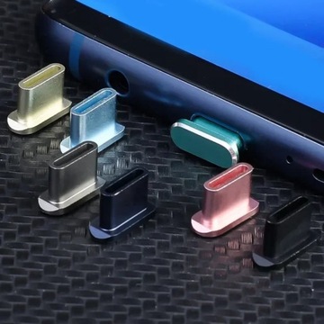 Металлическая пылезащитная заглушка USB Type C 1/4 шт. для iPhone 15 Pro