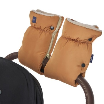 ZAFFIRO Муфта 2в1 двухсекционная для коляски премиум-класса ВОЛНА - ЧЕРНАЯ