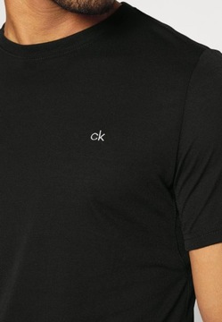 Calvin Klein - Czarny Męski T-shirt Przewiewny Lekki _ Golf Series _ M