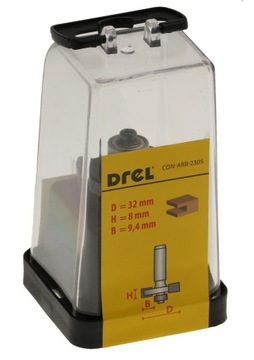 FREZ STOLARSKI DO DREWNA TYP T Z ŁOŻYSKIEM 32x8x8