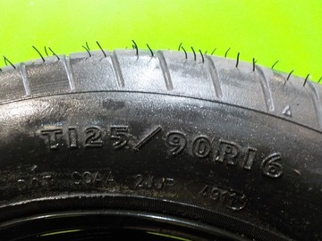 MERCEDES A W169 B W245 KOLO DOJEZDOVÉ 125/90/16 5X112
