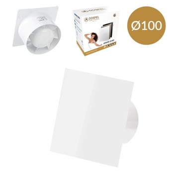 Wentylator łazienkowy 100 fi wydajny 100 m3/h Polski produkt + timer