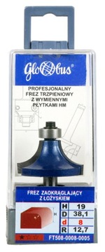 Округлитель с подшипниками. Д=25,4xВ=11xR=6,4/d=8