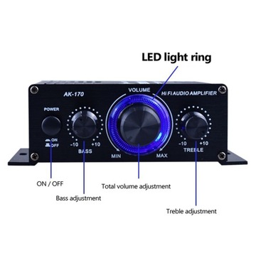 AK170 Мини-усилитель мощности звука Портативный звук