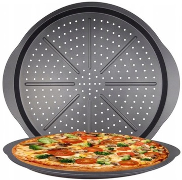 BLACHA FORMA DO PIECZENIA PIZZY NIEPRZYWIERA 33cm