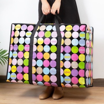 БОЛЬШАЯ БАЗАРНАЯ КОММЕРЧЕСКАЯ СУМКА С ПРОЧНЫМ ПОКРЫТИЕМ XXL 81Л