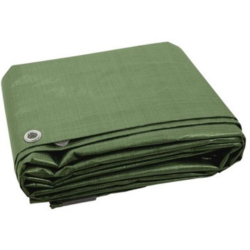PLANDEKA ZIELONA 8x6m MATA SUPER MOCNA MEGA GRUBA