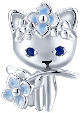Charms Zawieszka Charms Baśniowy Kotek Charms Srebro 925 Trusky