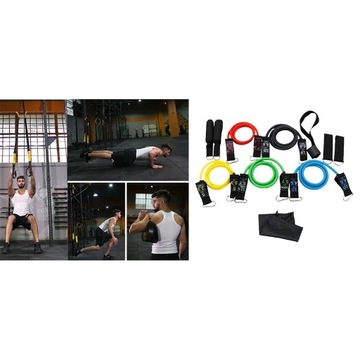 11 эластичных кабелей для упражнений