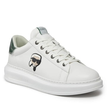 Karl Lagerfeld Buty Męskie Kapri NFT Kounter White Green 44