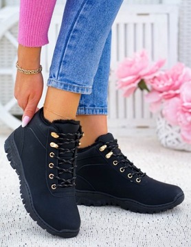 Утепленные спортивные ботильоны Ботинки Зимние ботинки Черный 36 P2