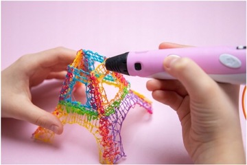 Детский 3D-принтер PINK BALLPOINT + БЕСПЛАТНЫЕ КАРТРИДЖИ 110 МЕТРОВ!