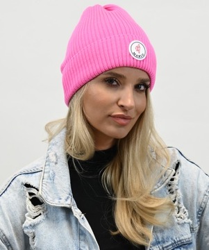 Модная женская осенняя шапка Neon Pink n1